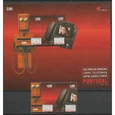 Portugal - 2808/9 + Bloco 203 - Telefone