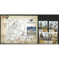 Portugal - 3801/4 + F3805 - Aves/Falcoaria