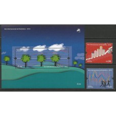 Portugal - 3827/8+F3829 - Ano Internacional da Estatéstica