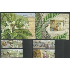 Portugal - 3859/62+F3863/4 - Abelhas/Flores