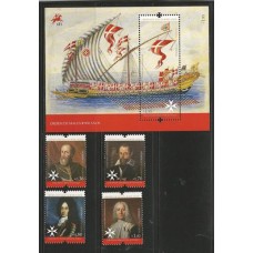 Portugal - 3865/8+F3869 - 900 Anos Ordem de Malta