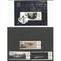 Portugal - 4786/8+F4789 - 100 Anos da 1º Travessia Aºrea do Atlºntico Sul