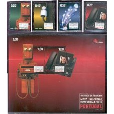 Portugal - 2804/7+Bl.203-Telefone
