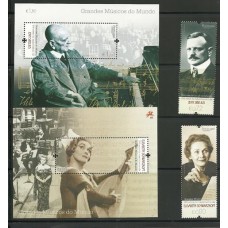 Portugal - 3987/8+F3989/90 - Grandes Mºsicos do Mundo