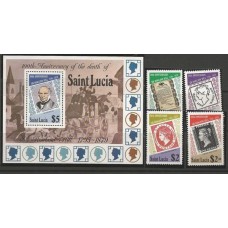 St.Lucia - Selo sobre selo/Rowland Hill(DIV-S290)
