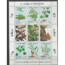 S.Tomé e Príncipe - Orquídeas e Plantas Medicinais(FLO-STP07)