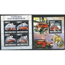 S.Tomé e Príncipe - Viaturas dos Bombeiros(TRAN-S027)