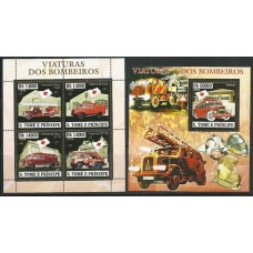 S.Tomé e Príncipe - Viaturas dos Bombeiros(TRAN-S028)