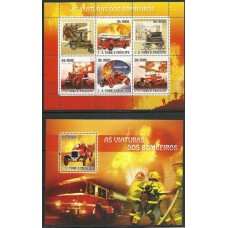 S.Tomé e Príncipe - Viaturas dos Bombeiros(TRAN-S030)