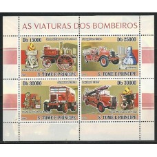 S.Tomé e Príncipe - Viaturas dos Bombeiros(TRAN-S029)