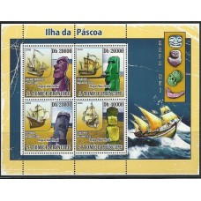 S.Tomé e Príncipe - Veleiros/Estátuas (TRAN-S025)