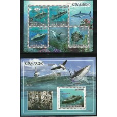 S.Tomé e Príncipe - Submarino/Tubarºes(TRAN-S024)