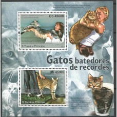 St.Tomé e Príncipe - Gatos batedores de recordes(FAU-S235)