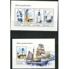 S.Tomé e Príncipe - Farºis e Grandes Veleiros(TRAN-S016)