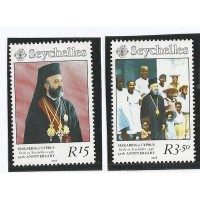 Seychelles - 50 Anos Exºlio MGR Makarios(DIV278B3) Seychelles - 50 Anos Exºlio MGR Makarios(DIV278B3)
