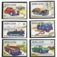 Sierra Leone - Automóveis Antigos/Fauna(TRAN-S042A)