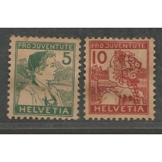 Suiça - 149/50 - Prº Juventude 1915 Suiça - 149/50 - Prº Juventude 1915