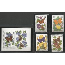 Turks & Caicos - Borboletas e Flora(FAU-T211)