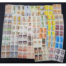 BRASIL - ANO COMPLETO 1991 QUADRAS(PB13)