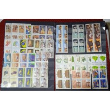 BRASIL - ANO COMPLETO 1989 QUADRAS(PB28)