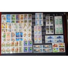 BRASIL - ANO COMPLETO 1987 QUADRAS(PB29)