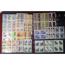 BRASIL - ANO COMPLETO 1986 QUADRAS(PB30)