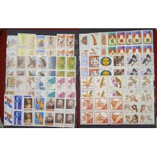 BRASIL - ANO COMPLETO 1980 QUADRAS(PB33)