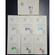 BRASIL - 6 Folhinhas + 1 Envelope(PB37)