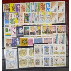 BRASIL - ANO COMPLETO 1974  QUADRAS(PB23A)