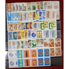 BRASIL - ANO COMPLETO 1977 QUADRAS(PB34B)