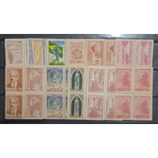 BRASIL - ANO COMPLETO 1950 QUADRAS(PB70)