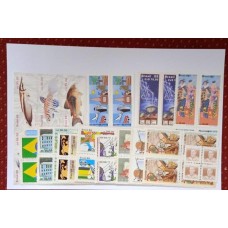 BRASIL - ANO COMPLETO 1988 QUADRAS(PB29A)