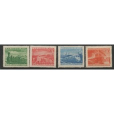 Yugoslávia - 523/6 - Centenário Estrada de Ferro Yugoslávia - 523/6 - Centenário Estrada de Ferro