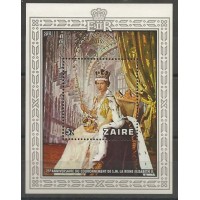 Zaire - 25 Anos Coroação Rainha Elizabeth II(DIV-Z002)