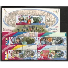 Isle of Man - 1620/7 + Bl.79 - Escotismo/100 Anos Guides