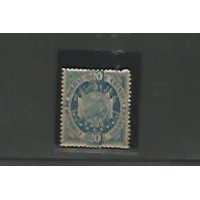 Bolívia - 0043 - Brasão de Armas 09 Estrelas - sem goma com marca de charneira  