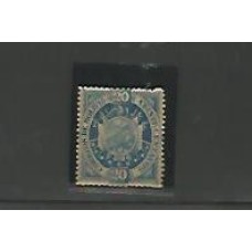 Bolívia - 0043 - Brasão de Armas 09 Estrelas - sem goma com marca de charneira  