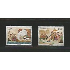 China - 4550/1 -  A parábola de Cao Cao pesando um Elefante -  fauna - transporte - engenharia