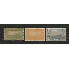 Costa Rica - AE 136/8 - Campeonato de Futebol Centro-americano do Caribe - goma amarela - Esportes 