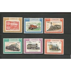 Cuba - Trens - Selos Sobre Selos - Transportes 