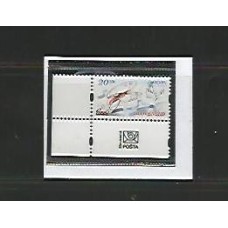 Eslováquia - 416 - Tema EUROPA 2004 - Borboleta - Pomba - Fauna 