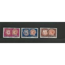 Espanha - Fernando Poo - centenário do primeiro selo - sele sobre selo  - gomado - com mancha amarela