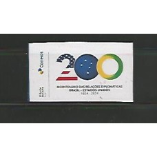 SI0022-SELO INSTITUCIONAL BICENTENÁRIO DAS RELAÇÕES DIPLOMÁTICAS ENTRE O BRASIL E OS ESTADOS UNIDOS DA AMÉRICA(1824-2024) - 2024 - MINT