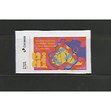SI0029-SELO INSTITUCIONAL DIA INTERNACIONAL DA MULHER NEGRA LATINO-AMERICANA E CARIBENHA - 2024 - MINT - auto adesivo