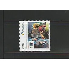 SI0035-SELO INSTITUCIONAL IBAMA 35 ANOS - 2024 - MINT - fauna - Mico- Onça - Arara - Lobo - Peixe