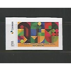 SI0038-SELO INSTITUCIONAL 1ª BIENAL INTERNACIONAL DE ARTE POSTAL - 2024 - MINT - Auto Adesivo