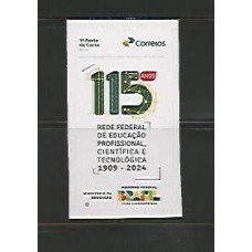 SI0047-SELO INSTITUCIONAL 115 anos rede educação profissional 2024 - MINT - Auto Adesivo