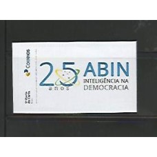 SI0057-SELO INSTITUCIONAL 25 ANOS ABIN - INTELIGÊNCIA NA DEMOCRACIA - 2024 - MINT - Auto Adesivo