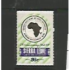 Sierra Leone -  Terra de Ferro e Diamante - 5° Aniversario do Banco Africano de Desenvolvimento (BAD) - 1694 - 1969 