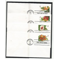 USA - Flores Tropicais -Temática Flora -  Envelopes  - 2884/7 